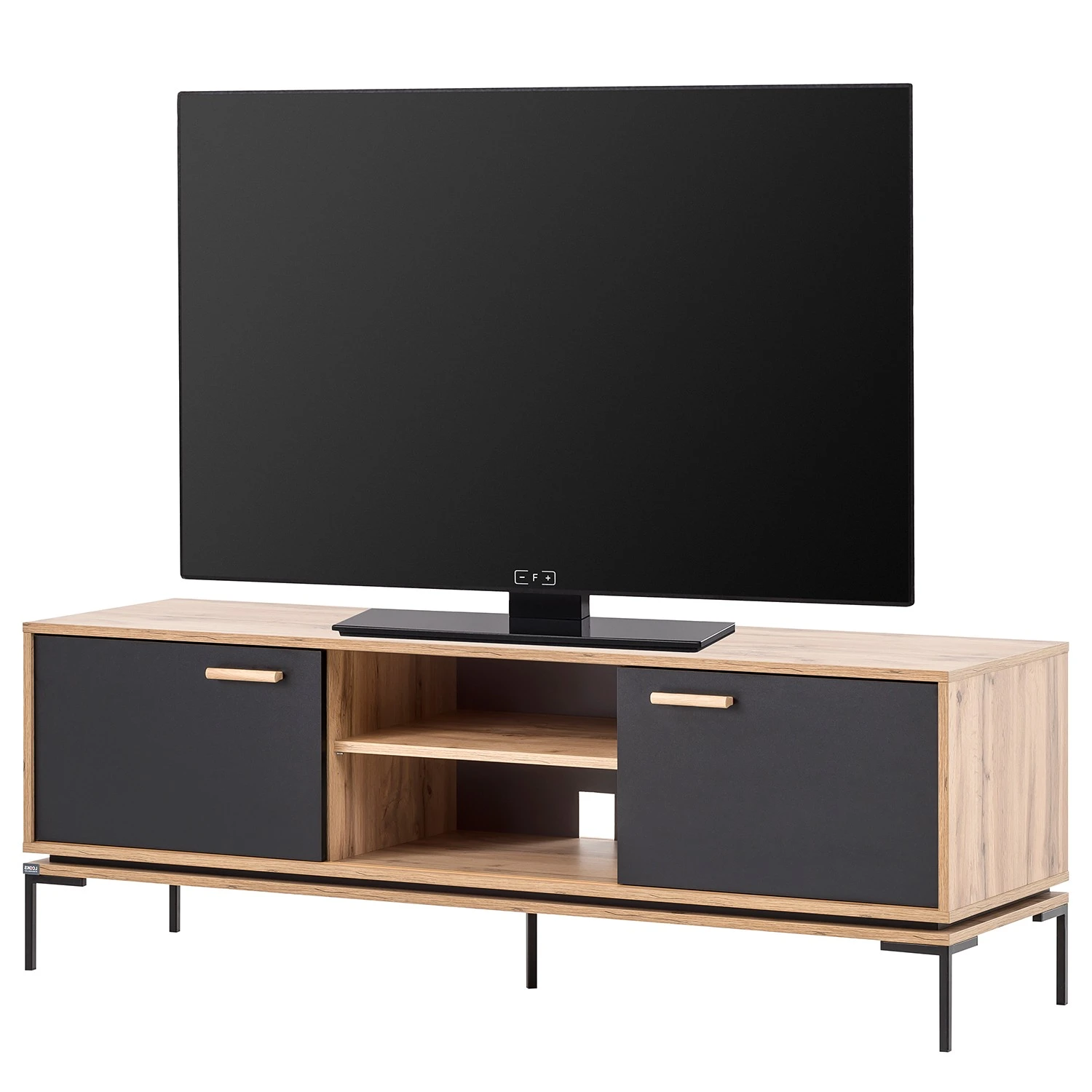 Schildmeyer TV-Lowboard Looks - Schwarz / Eiche Dekor 1 Schildmeyer TV-Lowboard Looks - Schwarz / Eiche Dekor