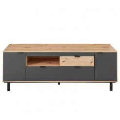 Fashion For Home Wohnwand Leox II (4-teilig) - Inkl. Beleuchtung - Graphit / Eiche Artisan Dekor -Wohnzimmermöbel boutique en ligne 1000366293 220816 060 DETAILS P000000001000366293