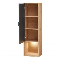 Fashion For Home Wohnwand Leox III (5-teilig) - Inkl. Beleuchtung - Graphit / Eiche Artisan Dekor -Wohnzimmermöbel boutique en ligne 1000366294 220816 075 DETAILS P000000001000366294