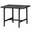 Red Living Beistelltisch Bowes - Marmor Braun Dekor / Schwarz