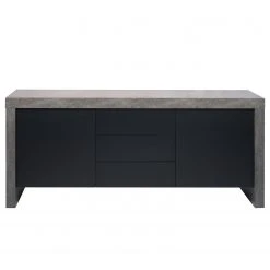 Temahome Sideboard Kobe I - Schwarz / Beton Dekor -Wohnzimmermöbel boutique en ligne 1000366655 220906 030 DETAILS P000000001000366655