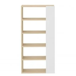 Temahome Regal Ella - Echtholzfurnier - Weiß / Eiche -Wohnzimmermöbel boutique en ligne 1000366656 220906 030 DETAILS P000000001000366656