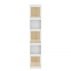 Temahome Regal Ella - Echtholzfurnier - Weiß / Eiche -Wohnzimmermöbel boutique en ligne 1000366656 220906 040 DETAILS P000000001000366656