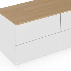 Temahome Kommode Join VI - Weiß / Eiche -Wohnzimmermöbel boutique en ligne 1000366683 220906 050 DETAILS P000000001000366683