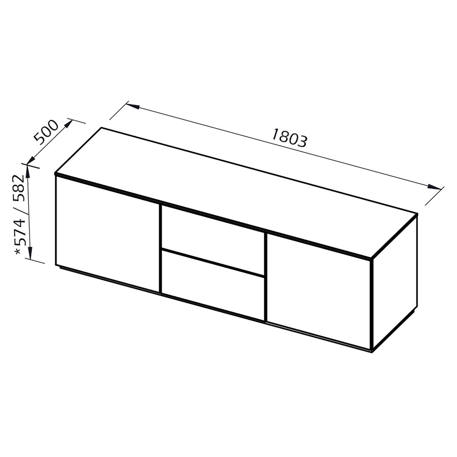Temahome Sideboard Join X - Weiß / Eiche 5 Temahome Sideboard Join X - Weiß / Eiche – Bild 5
