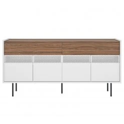 Temahome Sideboard Radio - Echtholzfurnier - Weiß / Walnuss -Wohnzimmermöbel boutique en ligne 1000366697 220906 030 DETAILS P000000001000366697