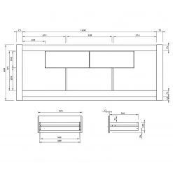 Temahome TV-Lowboard Nara - Beton Dekor / Schwarz 23 Temahome TV-Lowboard Nara - Beton Dekor / Schwarz -Wohnzimmermöbel boutique en ligne 1000366700 220906 501 SKETCH DETAILS P000000001000366700 sketch