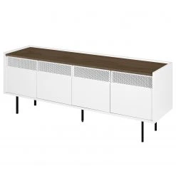 Temahome TV-Lowboard Radio - Echtholzfurnier - Weiß / Walnuss -Wohnzimmermöbel boutique en ligne 1000366713 220906 030 DETAILS P000000001000366713