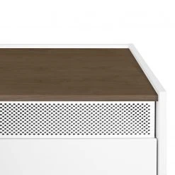 Temahome TV-Lowboard Radio - Echtholzfurnier - Weiß / Walnuss -Wohnzimmermöbel boutique en ligne 1000366713 220906 070 DETAILS P000000001000366713