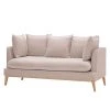 Mørteens Sofa Sulviken (3-Sitzer) Webstoff - Stoff Dona: Beige-Rosa