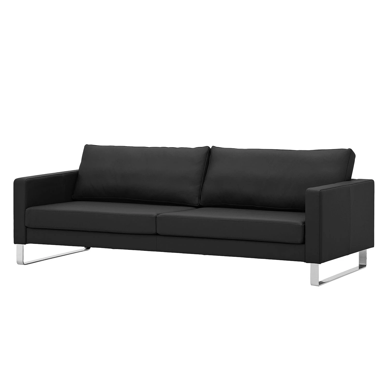 Fredriks Sofa Portobello (3-Sitzer) Echtleder - Echtleder Gad: Schwarz - Kufen 1 Fredriks Sofa Portobello (3-Sitzer) Echtleder - Echtleder Gad: Schwarz - Kufen
