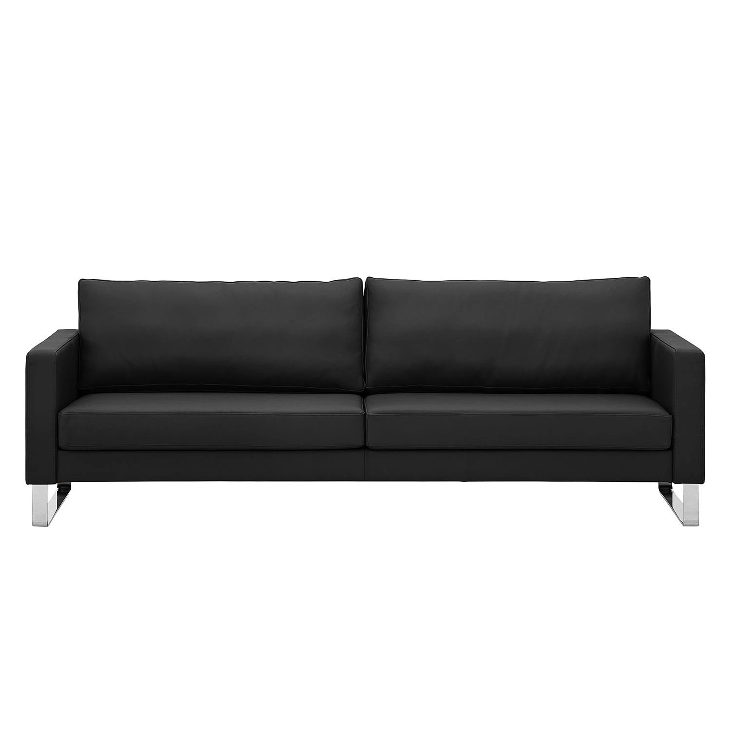 Fredriks Sofa Portobello (3-Sitzer) Echtleder - Echtleder Gad: Schwarz - Kufen 2 Fredriks Sofa Portobello (3-Sitzer) Echtleder - Echtleder Gad: Schwarz - Kufen – Bild 2