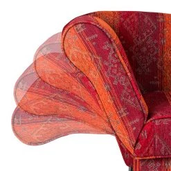 Maison Belfort Recamiere Adelaide (mit Schlaffunktion) - Webstoff Rot - Armlehne davorstehend links -Wohnzimmermöbel boutique en ligne artex recamire 2013 12 03 1 313817