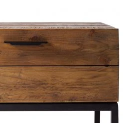 Ars manufacti Beistelltisch Grasby - Altholz Pinie / Metall - Pinie Dunkel / Schwarz -Wohnzimmermöbel boutique en ligne beistelltisch grasby altholz pinie metall pinie dunkel schwarz 4884664