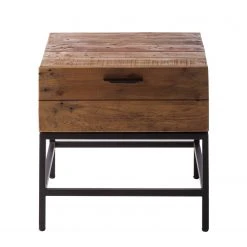 Ars manufacti Beistelltisch Grasby - Altholz Pinie / Metall - Pinie Dunkel / Schwarz -Wohnzimmermöbel boutique en ligne beistelltisch grasby altholz pinie metall pinie dunkel schwarz 4884672