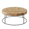 Ars manufacti Couchtisch Madron - Teak massiv / Metall - Teak / Grau
