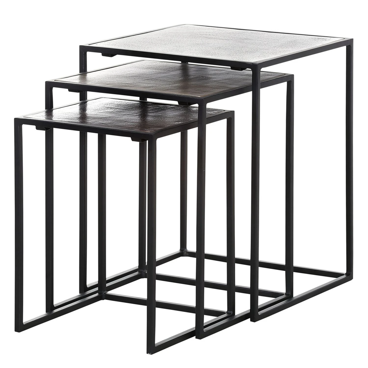 Ars manufacti Beistelltisch Mibu (3-teilig) - Metall - Mehrfarbig 1 Ars manufacti Beistelltisch Mibu (3-teilig) - Metall - Mehrfarbig