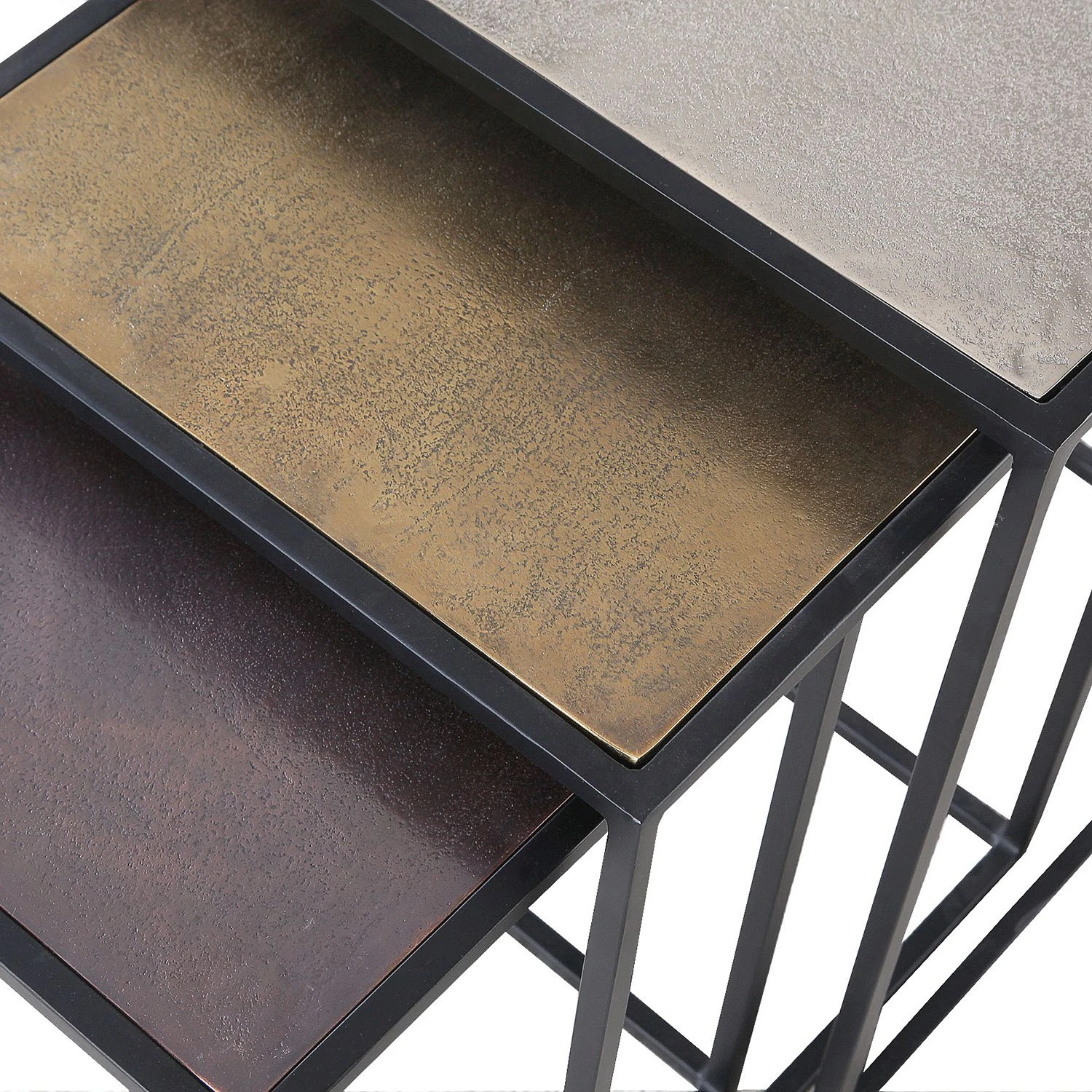 Ars manufacti Beistelltisch Mibu (3-teilig) - Metall - Mehrfarbig 2 Ars manufacti Beistelltisch Mibu (3-teilig) - Metall - Mehrfarbig – Bild 2