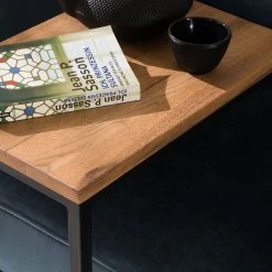 Ars manufacti Beistelltisch Montverde I - Eiche massiv / Metall - Eiche / Schwarz -Wohnzimmermöbel boutique en ligne beistelltisch montverde i eiche massiv metall eiche schwarz 4718336