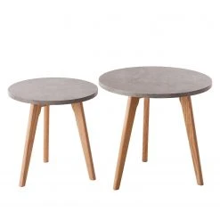 Mørteens Beistelltisch-Set Nilla II (2-teilig) - Beton Dekor 11 Mørteens Beistelltisch-Set Nilla II (2-teilig) - Beton Dekor -Wohnzimmermöbel boutique en ligne beistelltisch set nilla ii 2 teilig eiche teilmassiv marmor weiss dekor 4759528