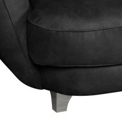 Cotta Bigsofa Ella Velours - Schwarz - Armlehne davorstehend links -Wohnzimmermöbel boutique en ligne bigsofa ella velours schwarz 1424810