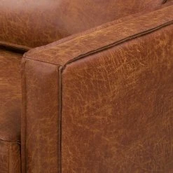 Ars manufacti 3-Sitzer Sofa FORT DODGE - Antiklederlook - Microfaser Yaka: Cognac -Wohnzimmermöbel boutique en ligne bigsofa fort dodge antiklederlook cognac 4669572