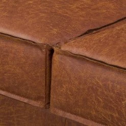 Ars manufacti 3-Sitzer Sofa FORT DODGE - Antiklederlook - Microfaser Yaka: Cognac -Wohnzimmermöbel boutique en ligne bigsofa fort dodge antiklederlook cognac 4669576
