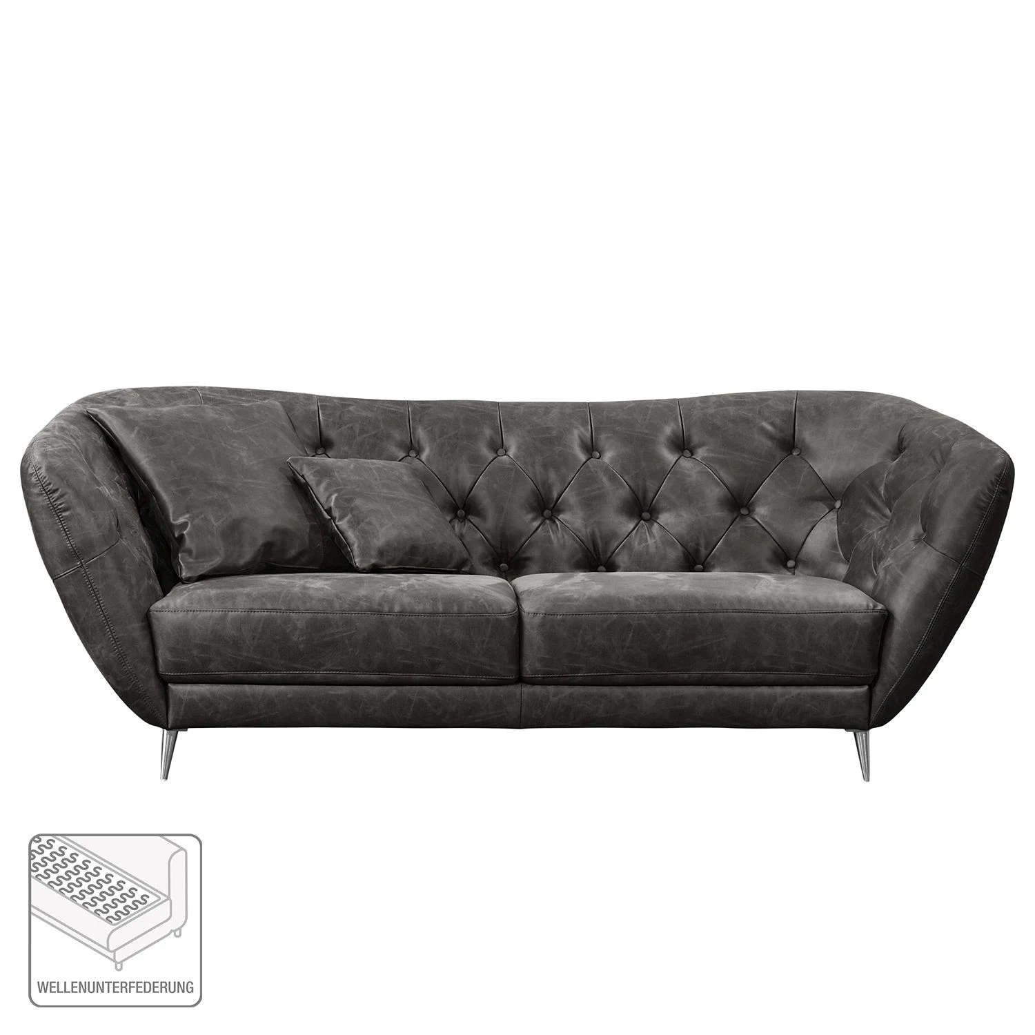 Ars manufacti Bigsofa Larrau - Antiklederlook 2 Ars manufacti Bigsofa Larrau - Antiklederlook – Bild 2