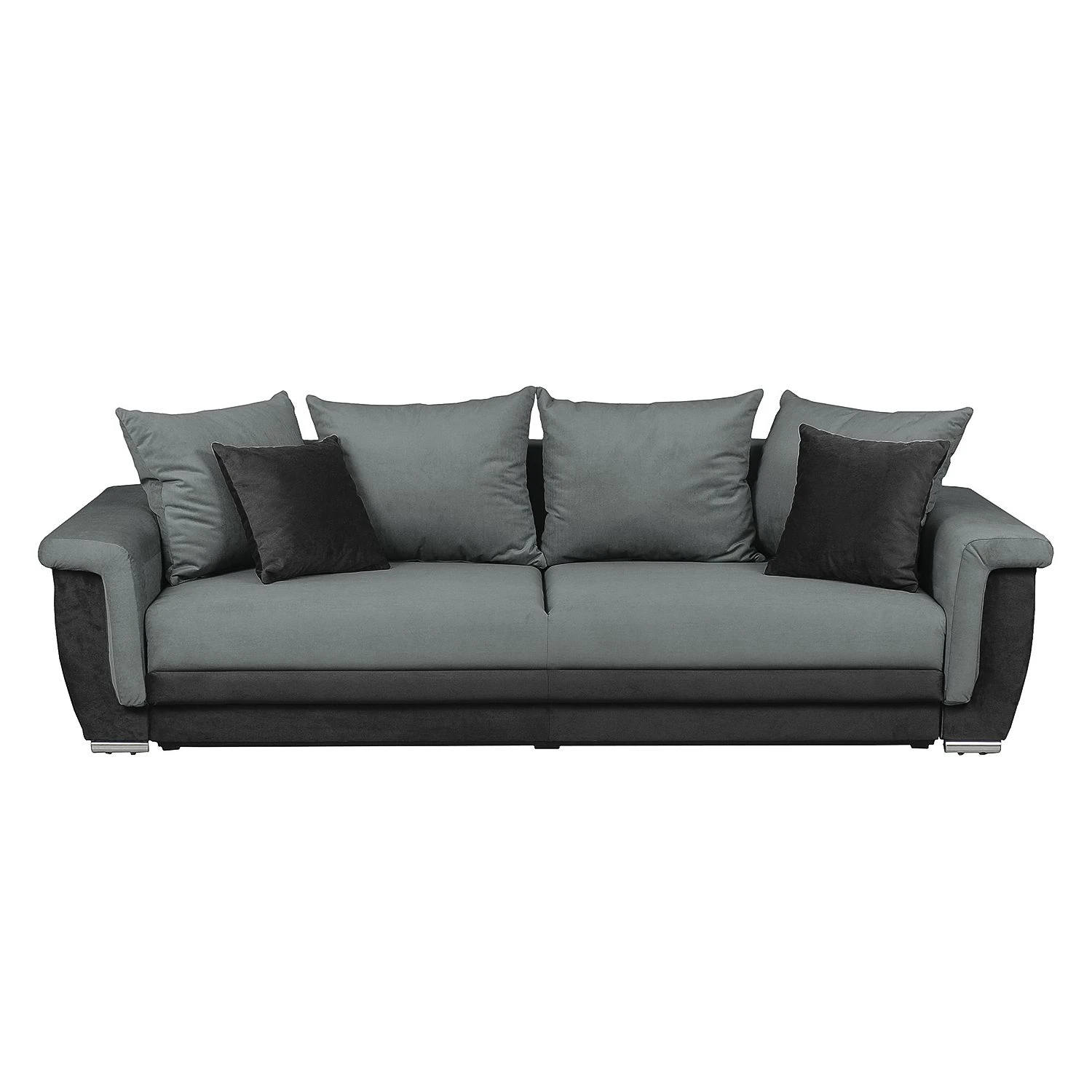 Fredriks Bigsofa Manville (mit Schlaffunktion) - Microfaser - Schwarz / Grau 5 Fredriks Bigsofa Manville (mit Schlaffunktion) - Microfaser - Schwarz / Grau – Bild 5