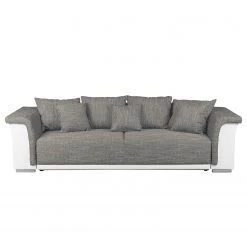 Roomscape Bigsofa Rockypoint (mit Schlaffunktion) - Kunstleder / Strukturstoff - Weiß / Grau -Wohnzimmermöbel boutique en ligne bigsofa rockypoint mit schlaffunktion kunstleder strukturstoff weiss grau 4097332
