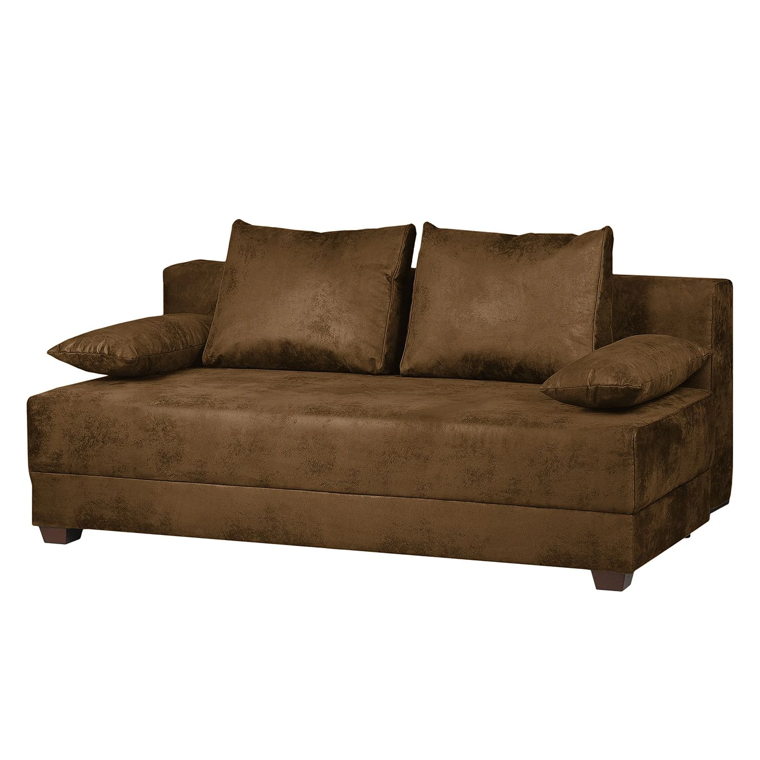 Ars Natura Boxspring-Schlafsofa Dingo - Antiklederoptik - Braun 1 Ars Natura Boxspring-Schlafsofa Dingo - Antiklederoptik - Braun