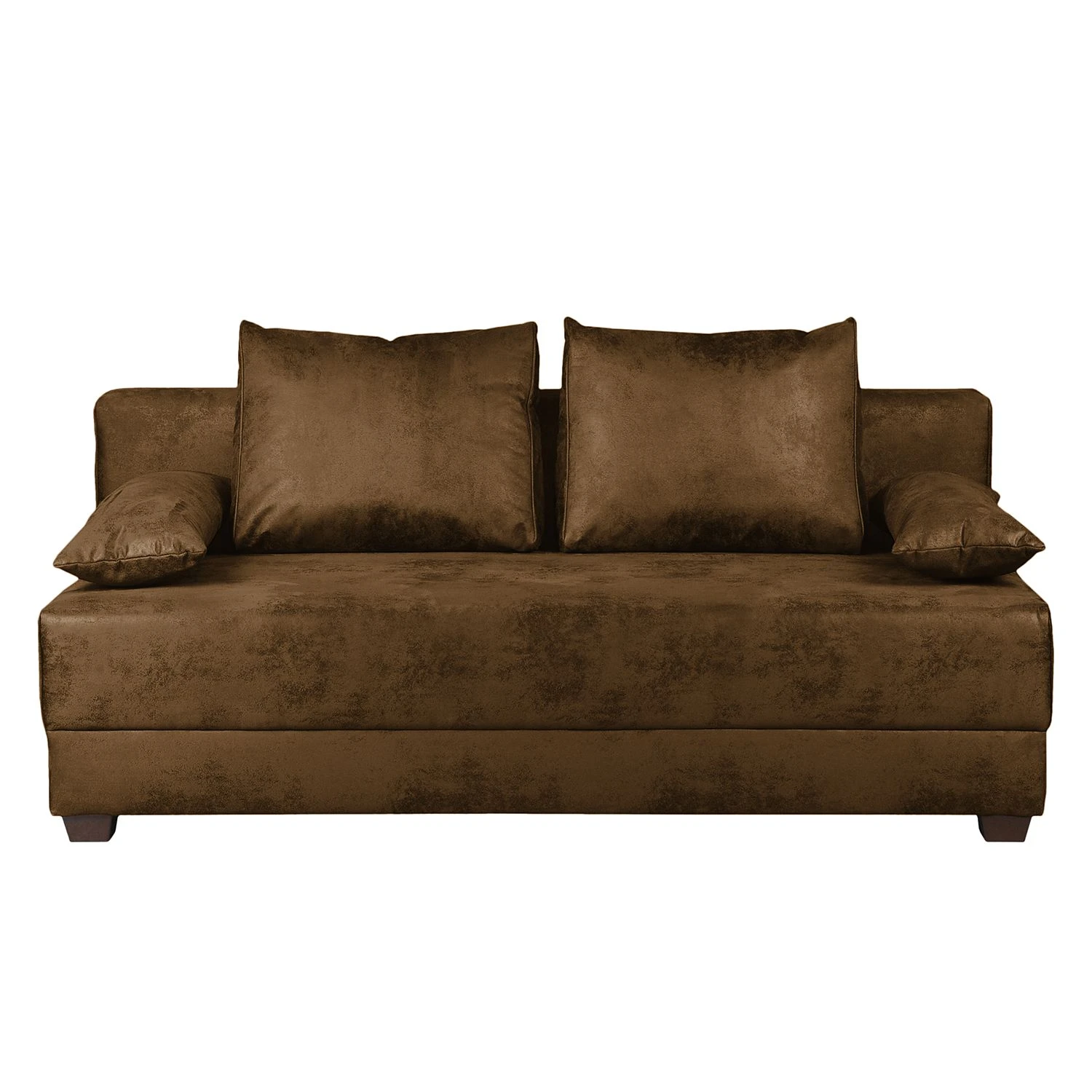 Ars Natura Boxspring-Schlafsofa Dingo - Antiklederoptik - Braun 4 Ars Natura Boxspring-Schlafsofa Dingo - Antiklederoptik - Braun – Bild 4