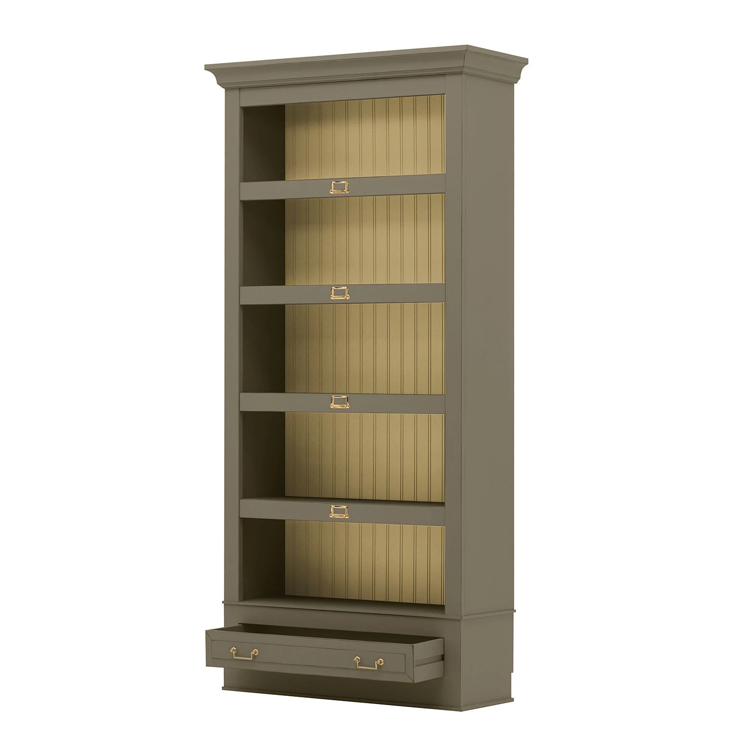 Maison Belfort Bücherregal Azjana II - Granit / Pinie Creme 1 Maison Belfort Bücherregal Azjana II - Granit / Pinie Creme