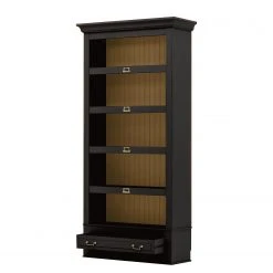 Maison Belfort Bücherregal Azjana II - Schwarz / Pinie Honig