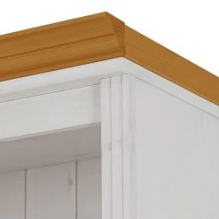 Maison Belfort Bücherwand Lillehammer IV - Kiefer massiv - Kiefer Weiß / Kiefer Honig -Wohnzimmermöbel boutique en ligne buecherwand lillehammer iv kiefer massiv weiss honig 1112574