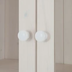 Maison Belfort Bücherwand Lillehammer V - Kiefer massiv - Kiefer Weiß / Kiefer Honig -Wohnzimmermöbel boutique en ligne buecherwand lillehammer v kiefer massiv weiss honig 1067642