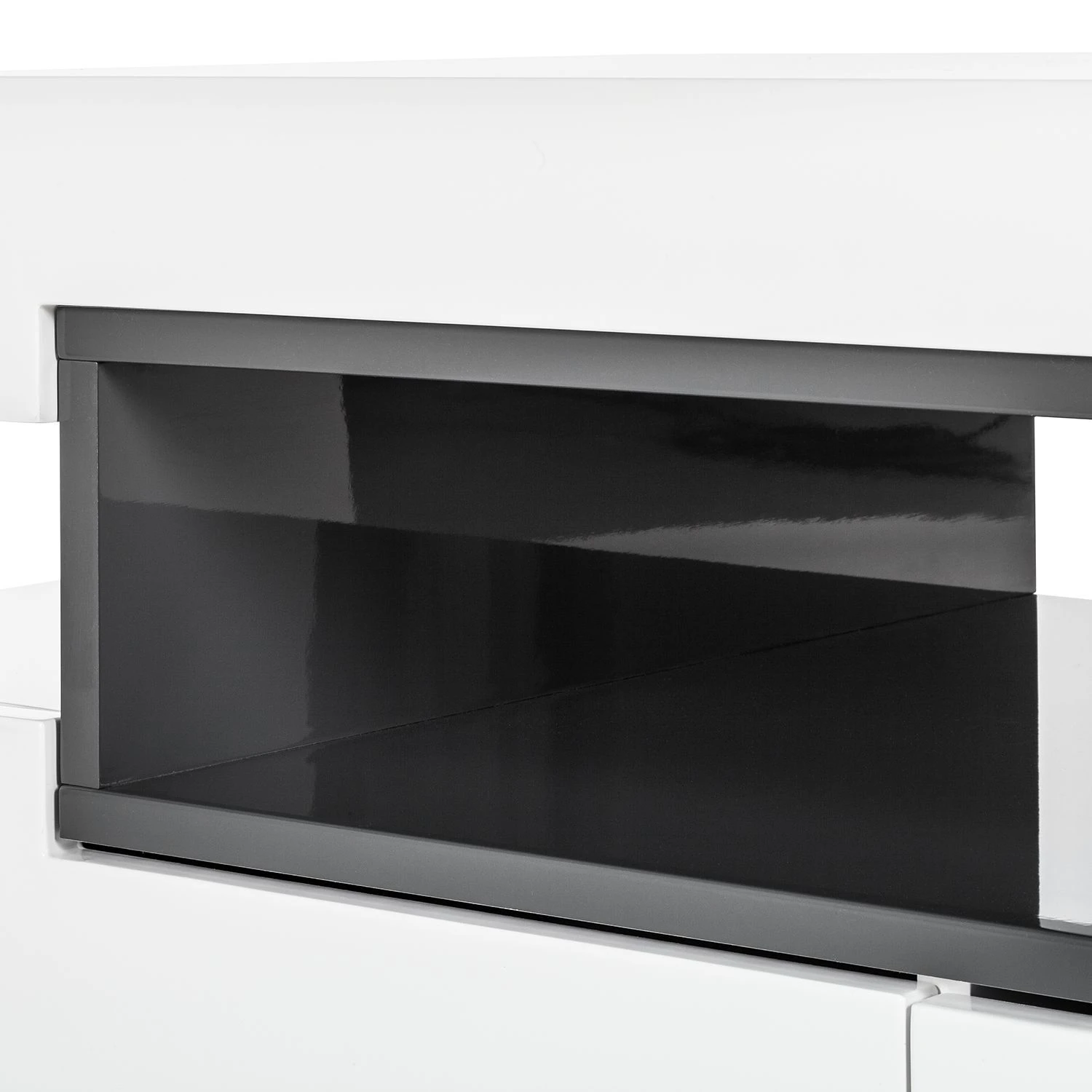 Fredriks Couchtisch Anna - Hochglanz Weiß / Dunkelgrau 8 Fredriks Couchtisch Anna - Hochglanz Weiß / Dunkelgrau – Bild 8