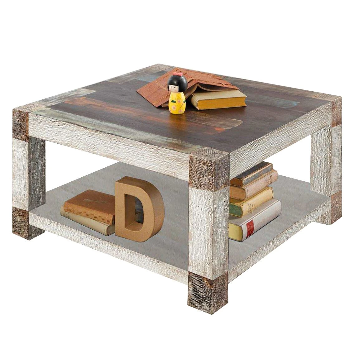 Wolf-Möbel Couchtisch Goa White - Akazie / Mango teilmassiv 5 Wolf-Möbel Couchtisch Goa White - Akazie / Mango teilmassiv – Bild 5