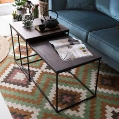 Ars manufacti Couchtisch Minneola (2-teilig) - Eiche massiv / Metall - Eiche Dunkel 15 Ars manufacti Couchtisch Minneola (2-teilig) - Eiche massiv / Metall - Eiche Dunkel -Wohnzimmermöbel boutique en ligne couchtisch minneola 2 teilig eiche massiv metall eiche dunkel 4774768