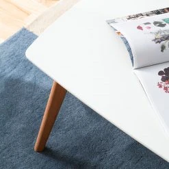 Mørteens Couchtisch Obory - Eiche teilmassiv - Weiß / Eiche -Wohnzimmermöbel boutique en ligne couchtisch obory eiche teilmassiv weiss eiche 4872408