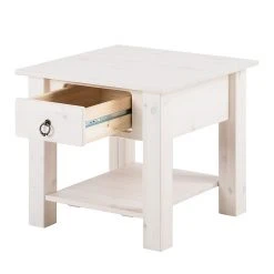 Maison Belfort Beistelltisch Valmer I - Weiß -Wohnzimmermöbel boutique en ligne couchtisch valmer i kiefer massiv weiss 417133