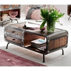 Ars manufacti Couchtisch Wharton - Akazie teilmassiv / Stahl -Wohnzimmermöbel boutique en ligne couchtisch wharton mango teilmassiv stahl 5212600