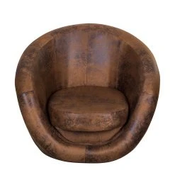 Fredriks Drehsessel Marvin - Antiklederoptik Braun -Wohnzimmermöbel boutique en ligne drehsessel marvin antiklederlook braun 348319