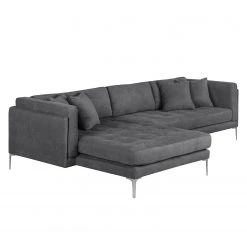 Loftscape Ecksofa Agueda II Webstoff - Dunkelgrau - Longchair davorstehend links -Wohnzimmermöbel boutique en ligne ecksofa agueda ii webstoff longchair ottomane davorstehend links dunkelgrau 4794332