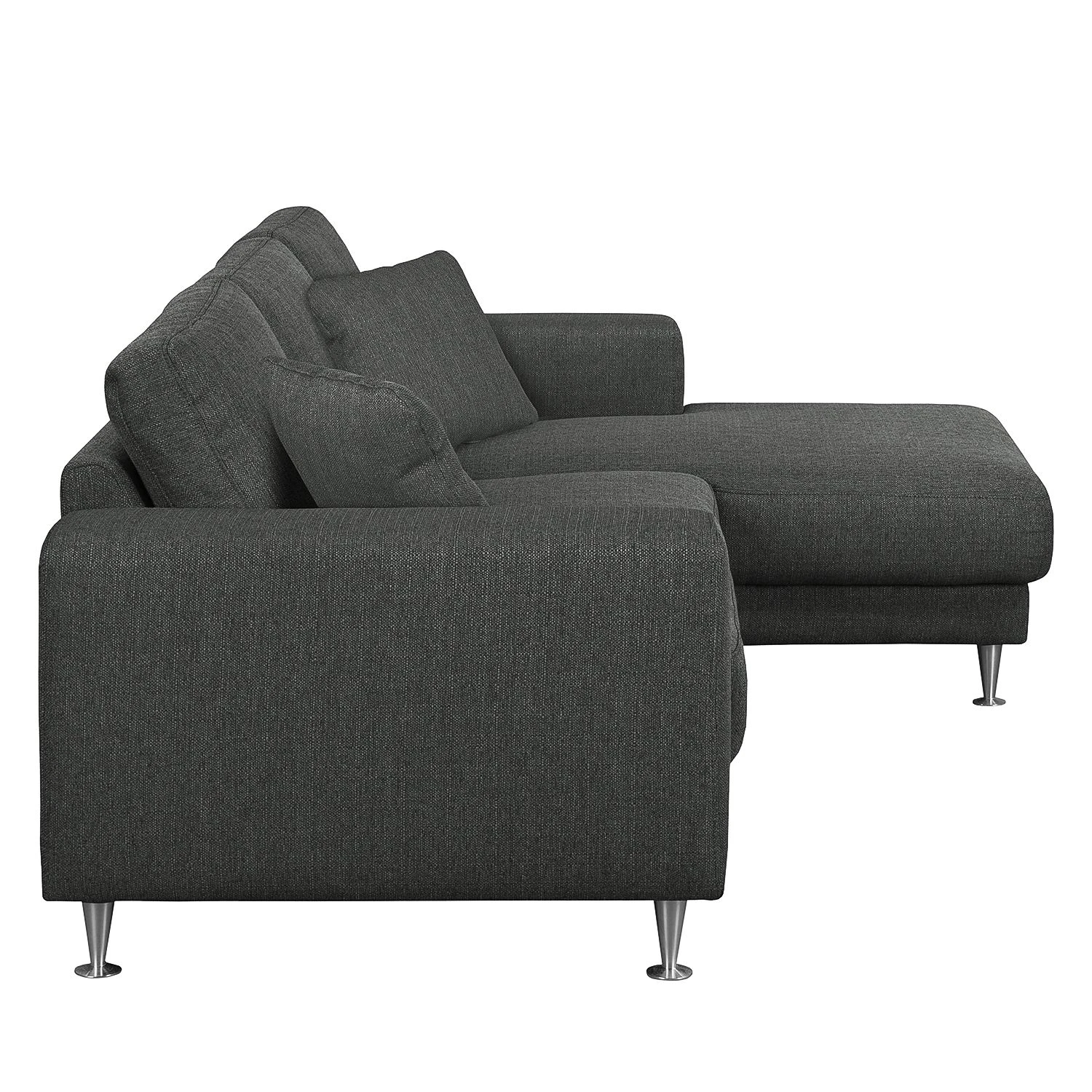 Fredriks Ecksofa Arietta II Strukturstoff - Anthrazit - Longchair davorstehend rechts 4 Fredriks Ecksofa Arietta II Strukturstoff - Anthrazit - Longchair davorstehend rechts – Bild 4