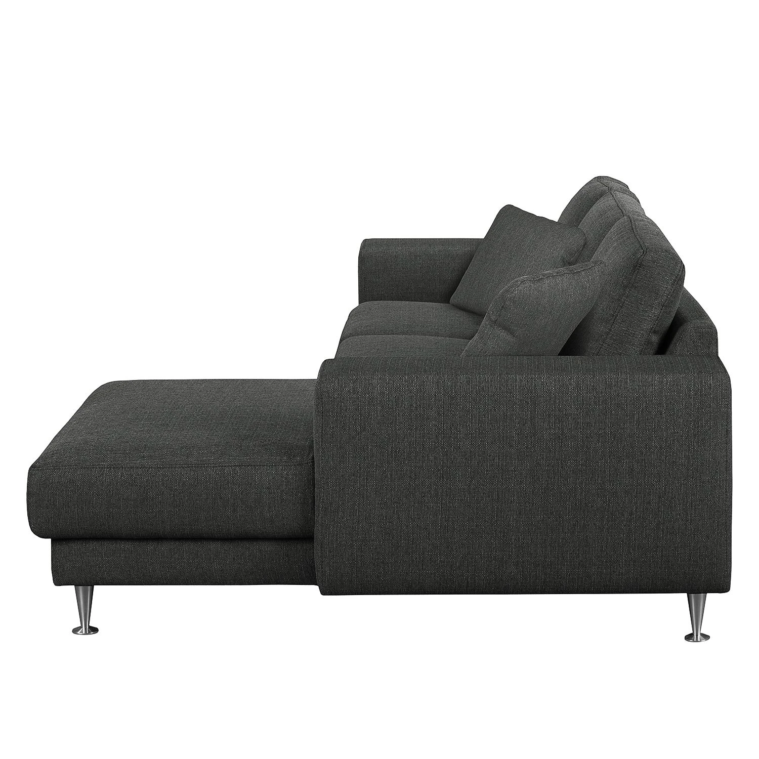 Fredriks Ecksofa Arietta II Strukturstoff - Anthrazit - Longchair davorstehend rechts 6 Fredriks Ecksofa Arietta II Strukturstoff - Anthrazit - Longchair davorstehend rechts – Bild 6