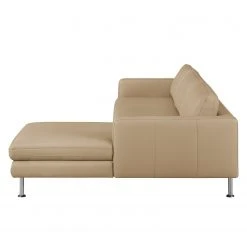 Fredriks Ecksofa Bivona I Echtleder - Sand - Longchair davorstehend rechts -Wohnzimmermöbel boutique en ligne ecksofa bivona i echtleder longchair davorstehend rechts sand 3611681