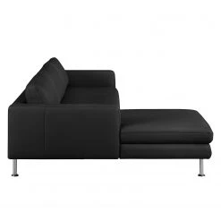 Fredriks Ecksofa Bivona II Echtleder - Schwarz - Longchair davorstehend links -Wohnzimmermöbel boutique en ligne ecksofa bivona ii echtleder longchair davorstehend links schwarz 3612969