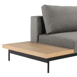Innovation Möbel Ecksofa Bragi mit Tisch Webstoff - (mit Schlaffunktion) - Stoff Flashtex: Light Grey -Wohnzimmermöbel boutique en ligne ecksofa bragi mit tisch webstoff mit schlaffunktion stoff 217 flashtex light grey 4703884
