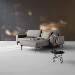 Innovation Möbel Ecksofa Bragi Webstoff - (mit Schlaffunktion) - Stoff Flashtex: Light Grey -Wohnzimmermöbel boutique en ligne ecksofa bragi webstoff mit schlaffunktion stoff 217 flashtex light grey 4703936